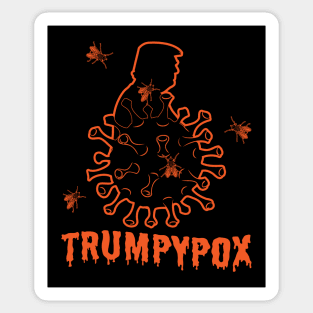 Trumpy Pox Halloween Gag Sticker